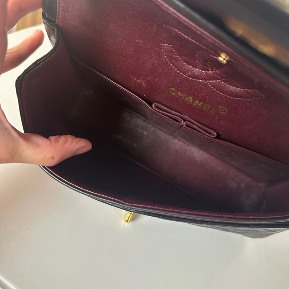 Vintage Chanel lambskin 24k gold plated small double flap - Picture 12 of 16